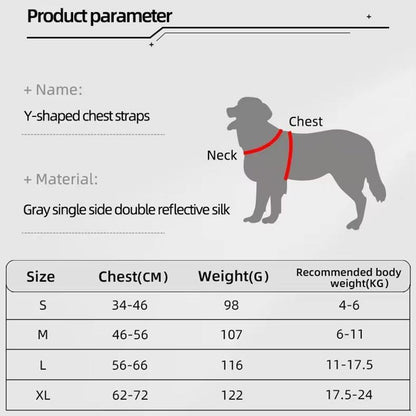 Reflective Y-Strap Dog Harness
