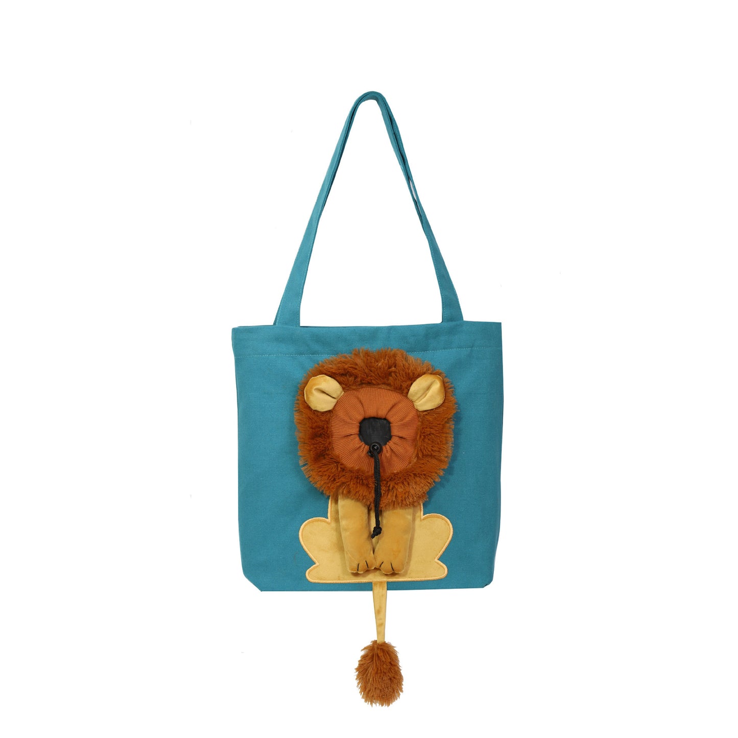 Lion Design, Travel Pet Handbag With Safety Zippers
