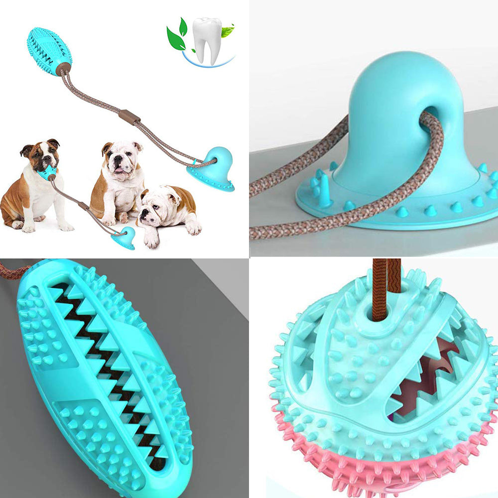 Dog Silicon Suction Cup-Tug Interactive Ball Toy