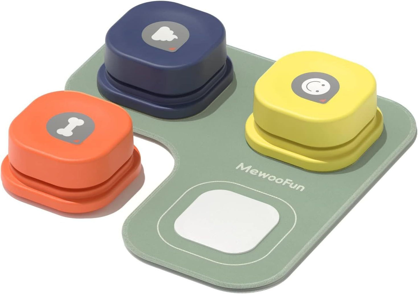 TRAIN YOUR DOG TO SPEAK Dog Talking Buttons Set - 3 Recordable Communication Buttons With
