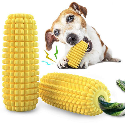 Dog Squeaky Corn Stick Rope Toy