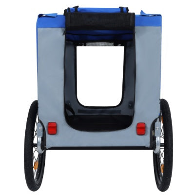 Large Folding Bike Trailer For Dogs  120LB Capacity All-Terrain Pet Carrier, Durable Steel Frame For Cycling, Jogging, Camping  Outdoor Adventures