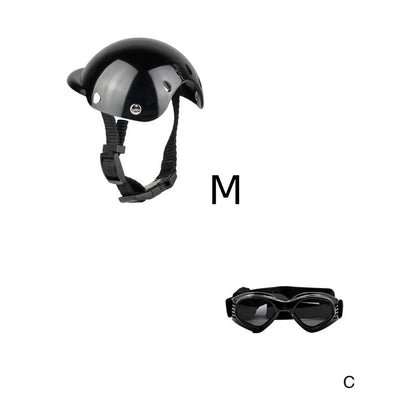 Pet Helmet Headwear and Goggles