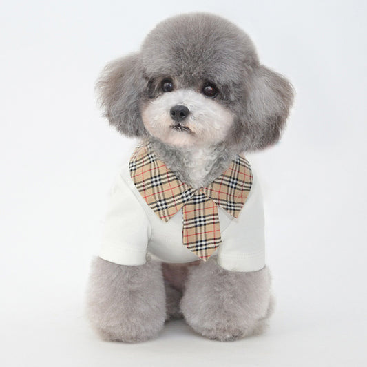 Argyle Shirt and Tie, Business Pet Clothing