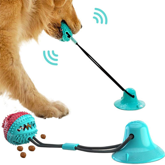 Dog Silicon Suction Cup-Tug Interactive Ball Toy