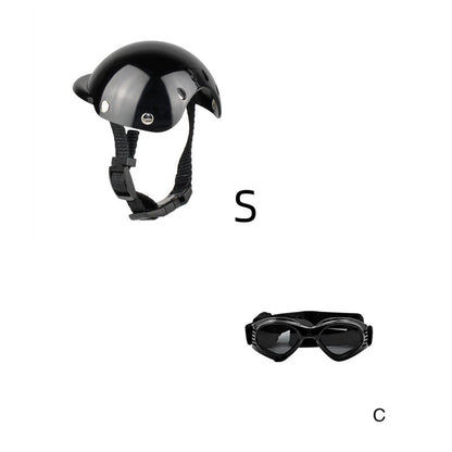 Pet Helmet Headwear and Goggles