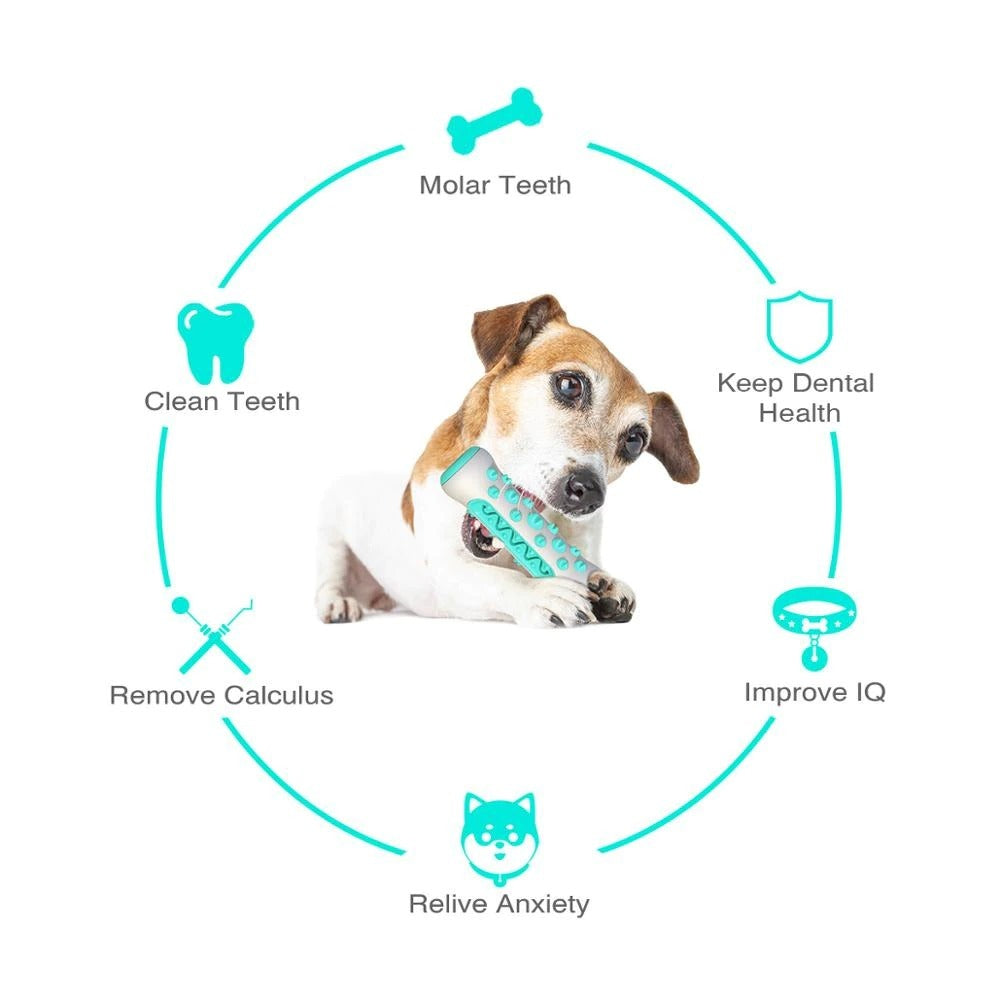 Dog Toys For Aggressive Chewers, Toothbrush Dog Chew Toy